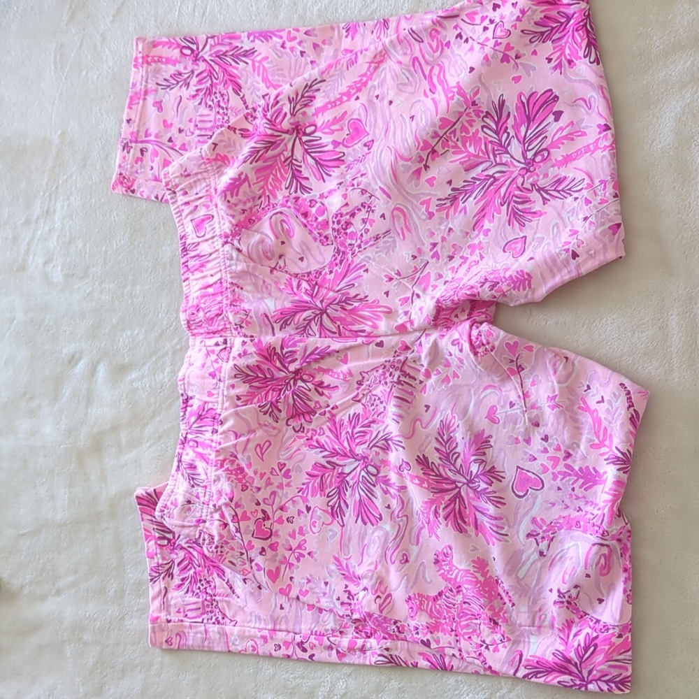 Lilly Pulitzer Emora Knit Pull-on Pants Jogger Pink Blossom Wild About You Small - Picture 16 of 16